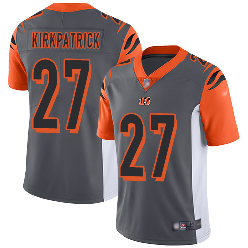 Cincinnati Bengals Limited Silver Men Dre Kirkpatrick Jersey NFL Footballl #27 Inverted Legend